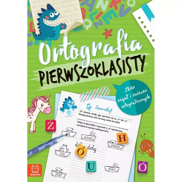 Okładka książki „Ortografia pierwszoklasisty”.