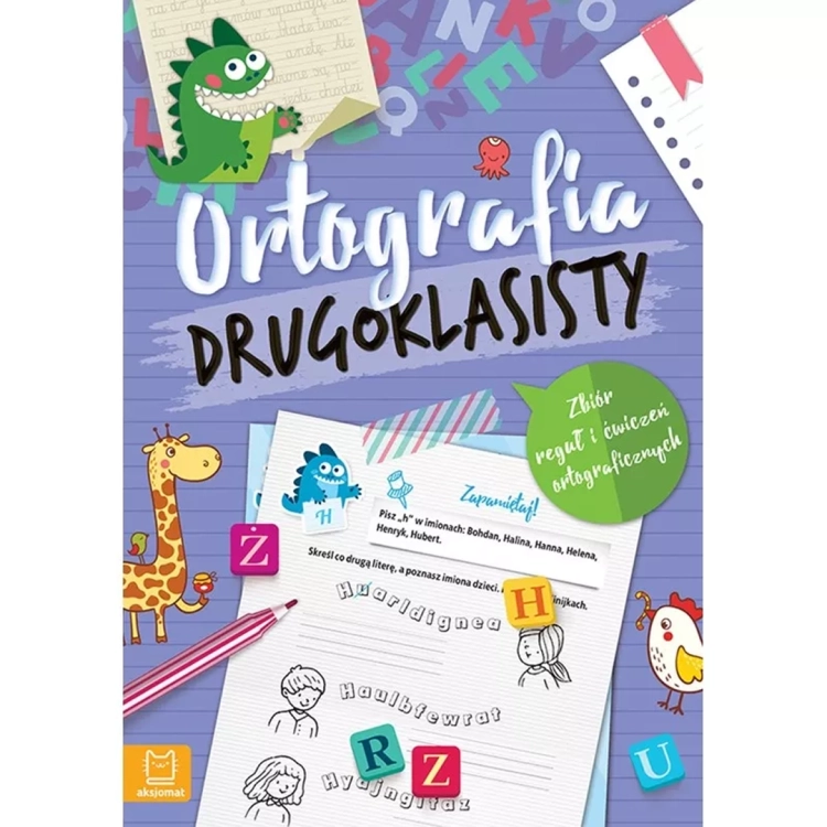 Okładka książki „Ortografia drugoklasisty”.