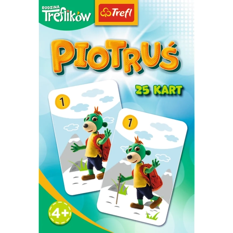 Przód opakowania kart Piotruś Rodzina Treflików Trefl