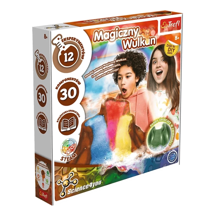 Opakowanie zestawu naukowego Magiczny Wulkan Trefl Science