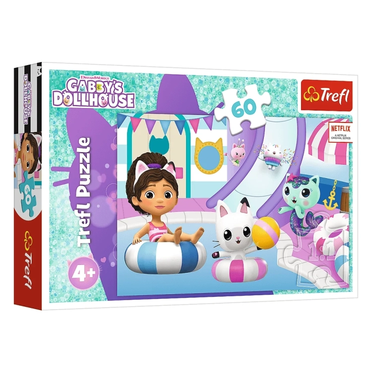 Puzzle Gabby’s Dollhouse Gabby na basenie - opakowanie