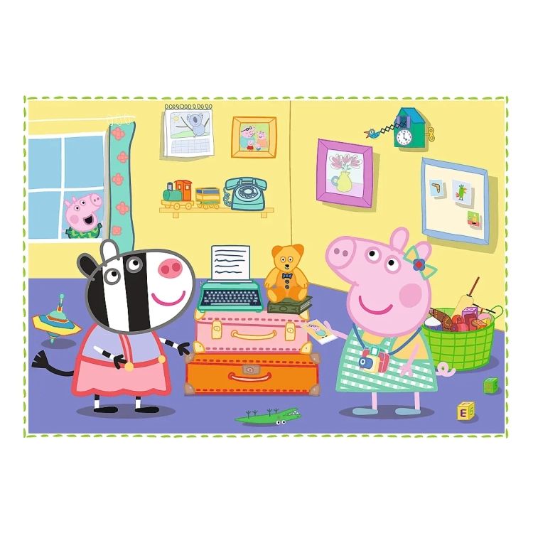Puzzle Świnka Peppa - zbliżenie na elementy