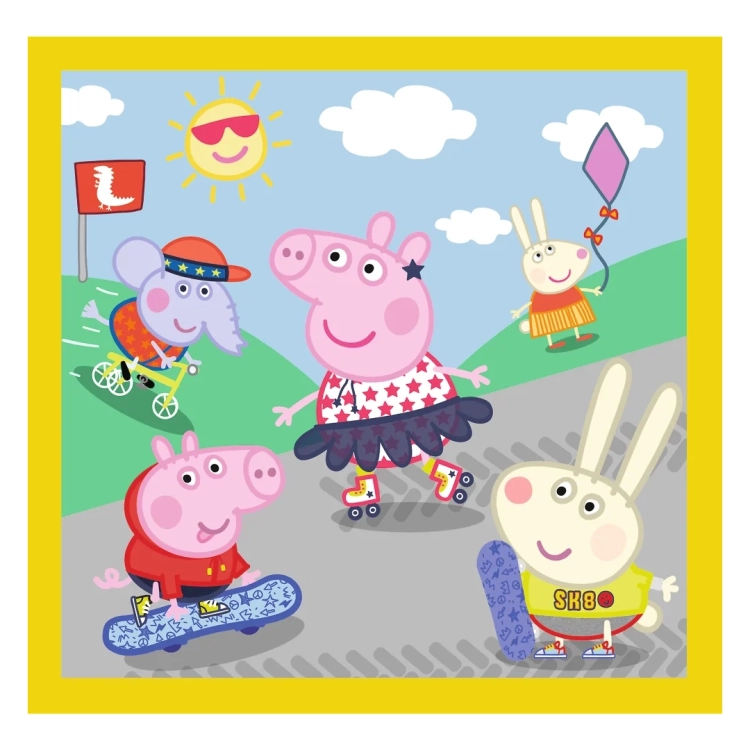 Elementy puzzli Świnka Peppa - zbliżenie