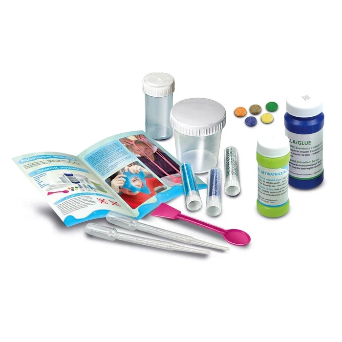 Zestaw "Doświadczenia slime" od Clementoni – zawartość opakowania