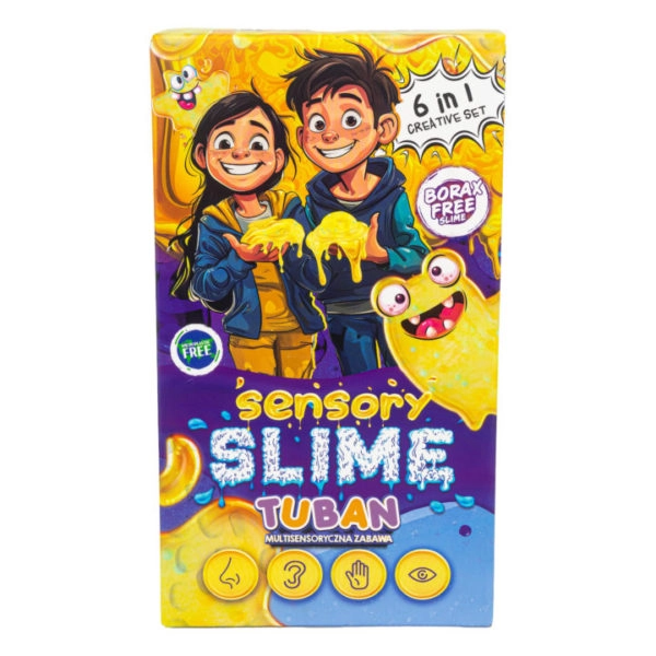 Zestaw DIY sensory slime 6 w 1 Tuban - opakowanie przód.