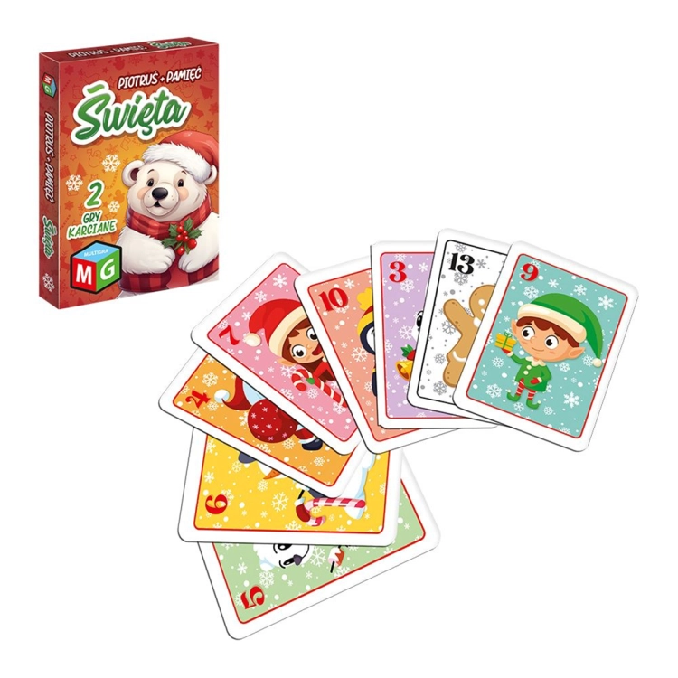 Zestaw kart Piotruś / Pamięć – Świąteczne 4+ Multigra