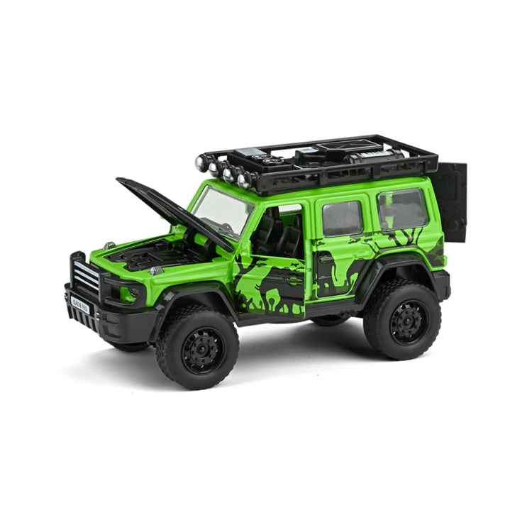 Jasnozielony metalowy samochód terenowy Safari Explorer 3+ Polesie