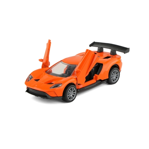 Pomarańczowy Metalowy samochód sportowy GT Racer 3+ Polesie