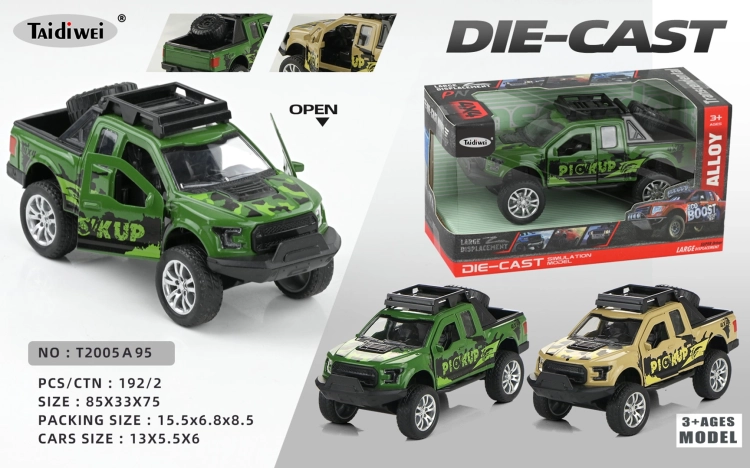 Dane techniczne zabawki Metalowy samochód terenowy Wild Pickup 3+ Polesie