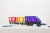 Pojazd zbudowany z klocków magnetycznych CONNETIX Rainbow Transport Pack 50 el