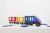 Pojazd zbudowany z klocków magnetycznych CONNETIX Rainbow Transport Pack 50 el