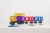 Pojazd zbudowany z klocków magnetycznych CONNETIX Rainbow Transport Pack 50 el