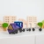 Pojazd zbudowany z klocków magnetycznych CONNETIX Rainbow Transport Pack na jezdni z klocków