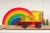 Pojazd z klocków magnetycznych CONNETIX Rainbow Motion Pack