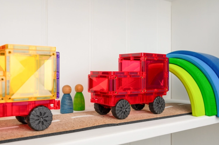 Traktor z klocków magnetycznych CONNETIX Rainbow Motion Pack