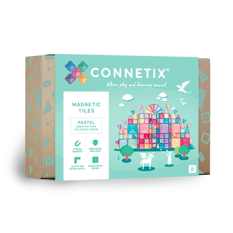 Opakowanie klocków magnetycznych CONNETIX Pastel Creative Pack 120 el 3+