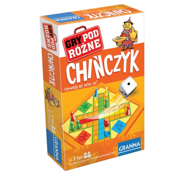 Pudełko gry "Chińczyk" w wersji podróżnej od Granna