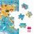 Fragmenty puzzli "Zwierzeta Mapa Świata" z ilustracjami zwierząt