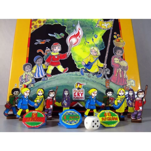 Elementy gry Poznaj i Pokochaj Afrykę – pionki i żetony