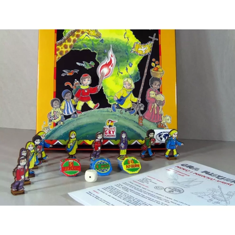 Instrukcja i elementy gry Poznaj i Pokochaj Afrykę – zestaw