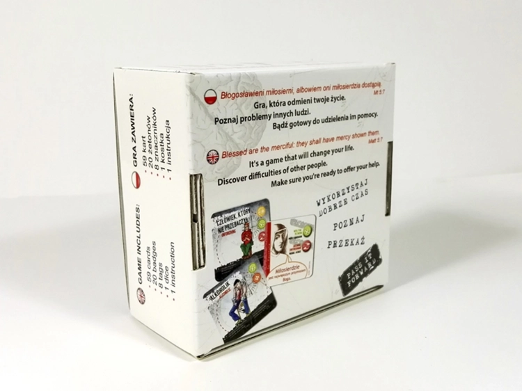 Gra planszowa Inspire – pudełko z tyłu z opisem