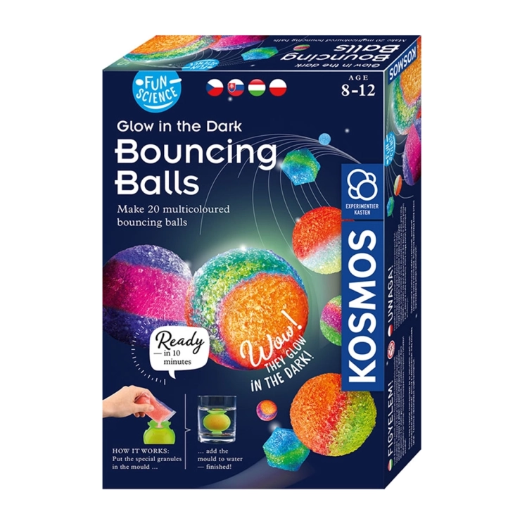 Pudełko zestawu "Fun Science – Skaczące Piłeczki" od Piatnik