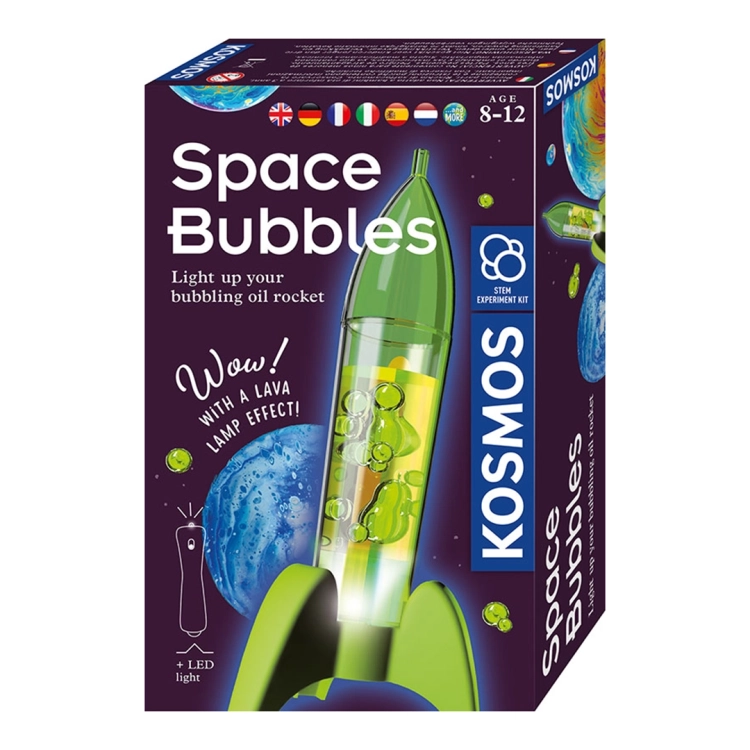 Pudełko zestawu "Kosmiczne Bańki" od Piatnik