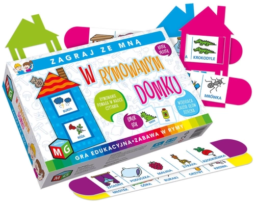 Zawartość zestawu gry W rymowanym domku Multigra