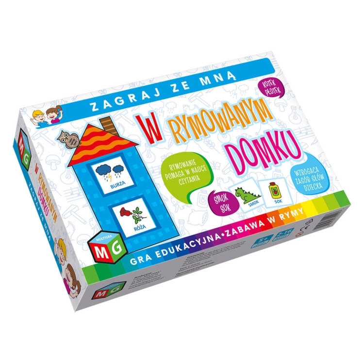 Opakowanie gry edukacyjnej W rymowanym domku Multigra