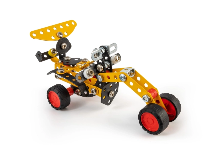 Opakowanie zestawu Mały Konstruktor Motocykl Cruiser firmy Alexander, widok z przodu.