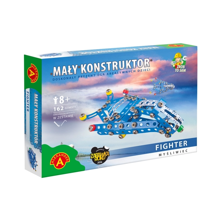 Opakowanie zestawu Fighter z serii Mały Konstruktor od Alexander