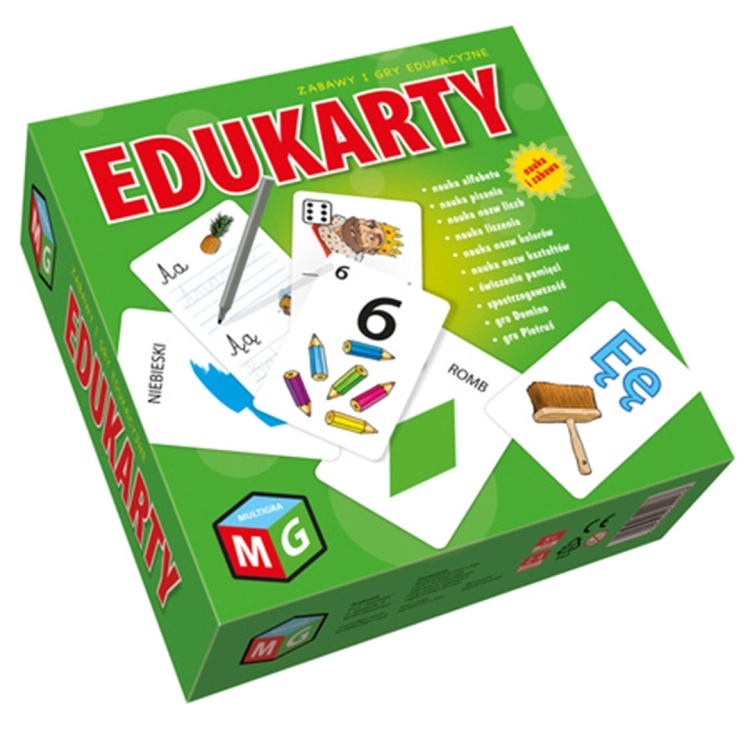Pudełko gry Edukarty - gra edukacyjna Multigra
