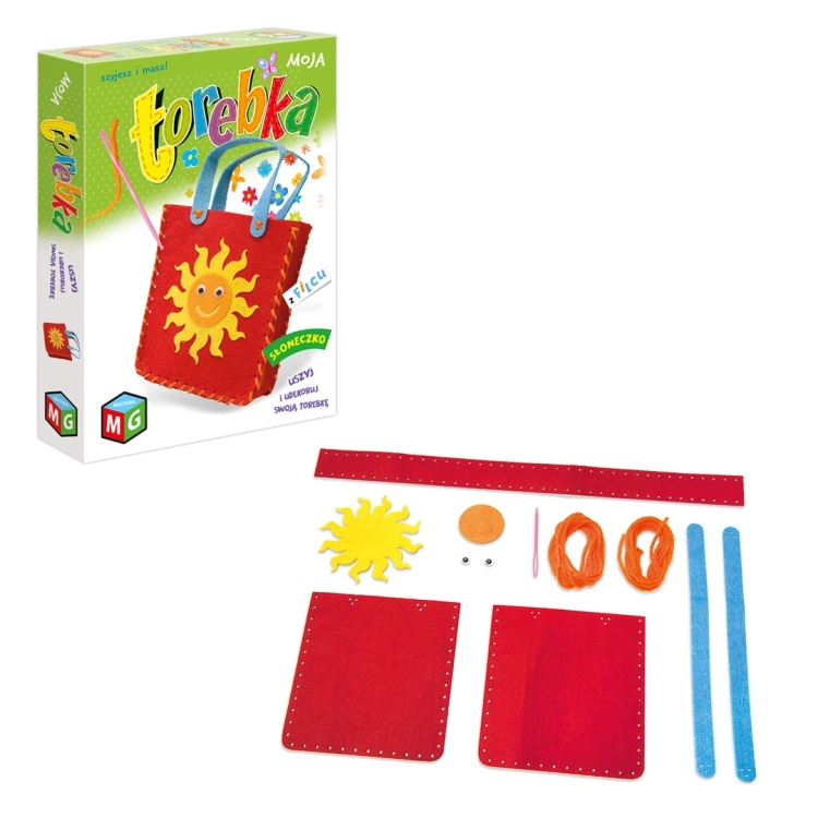 Zawartość zestawu do szycia "Torebka Słoneczko" od Multigra