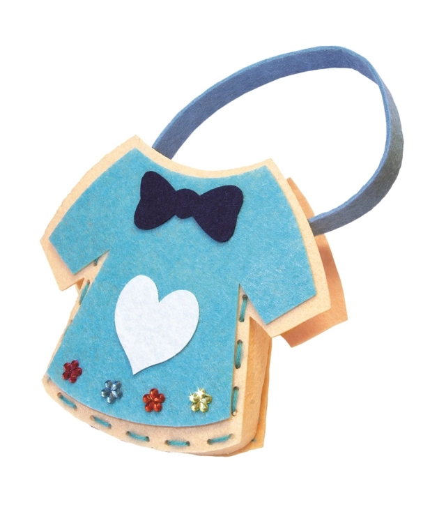 Gotowa torebka w kształcie sukienki wykonana z zestawu kreatywnego od Multigra