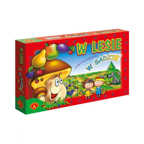 Pudełko gry planszowej "W Lesie – W Sadzie" od Alexander.
