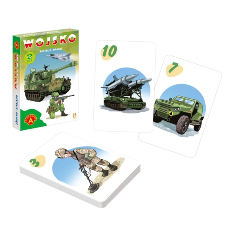 Karty Piotruś Wojsko - zestaw kart do gry od Alexander