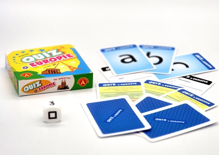 Karty z pytaniami z gry "Quiz o Europie"