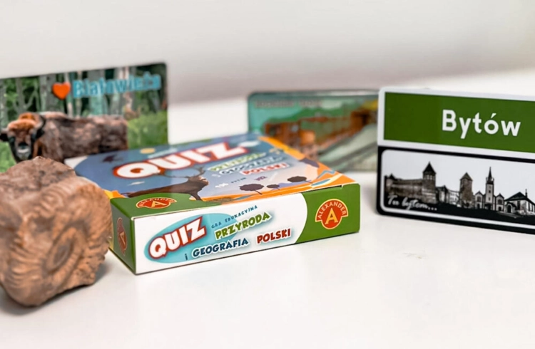 Quiz Przyroda i Geografia Polski w aranżacji z innymi elementami.