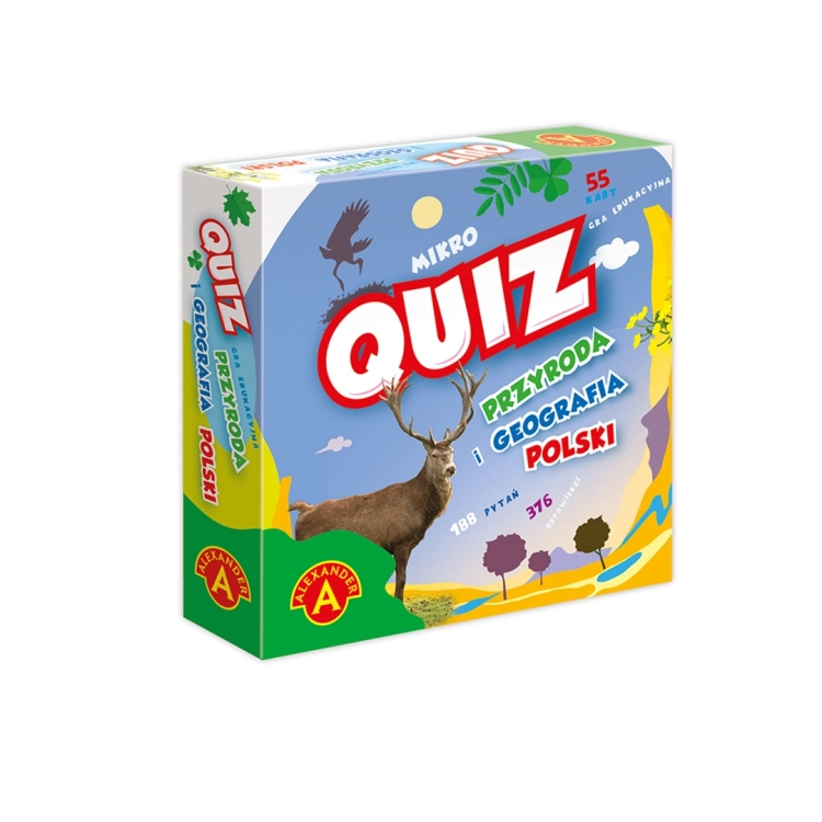Opakowanie gry Quiz Przyroda i Geografia Polski od Alexander.