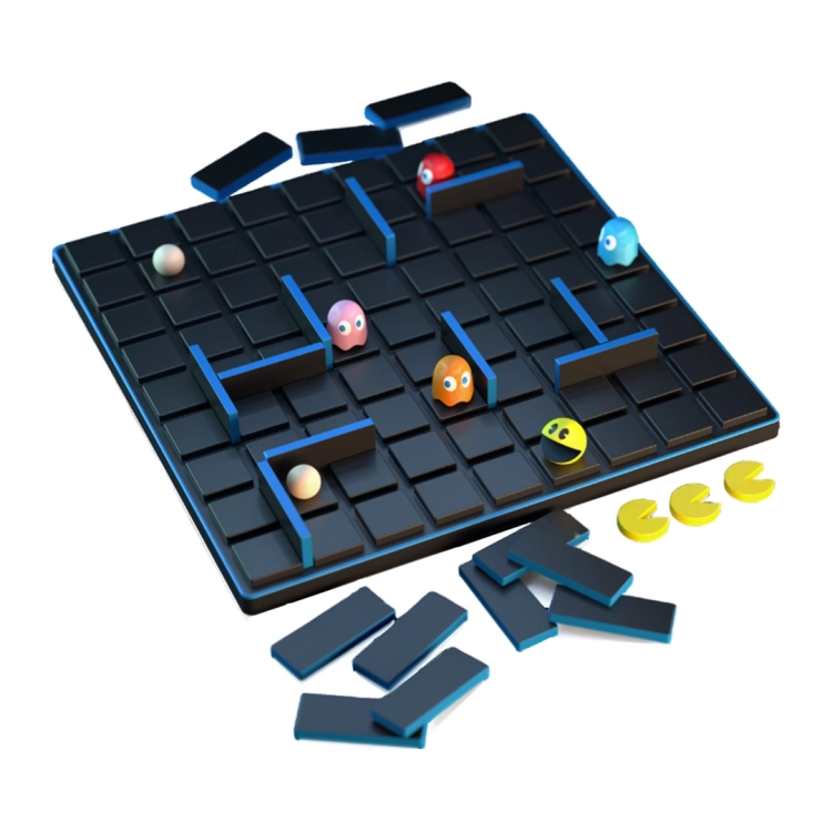 Plansza do gry Quoridor Pac-Man z pionkami.