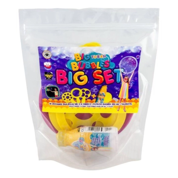 Zestaw Big Tuban do baniek mydlanych z płynem 250 ml