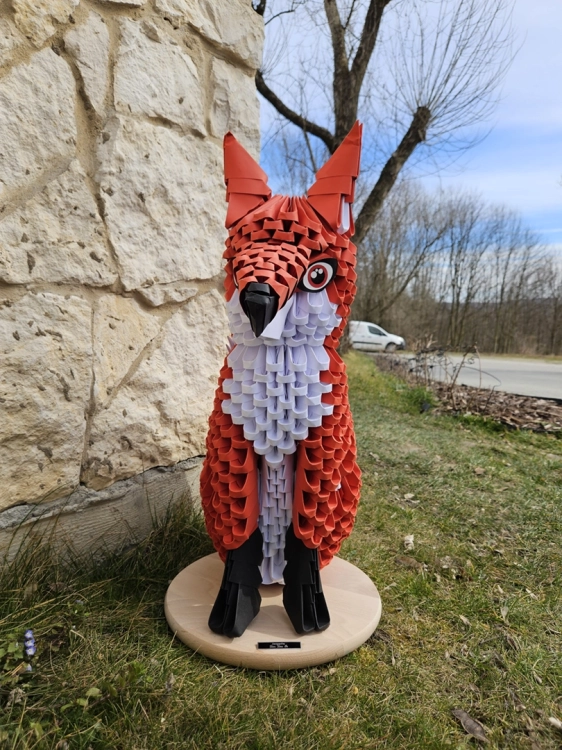 Origami 3D – Lis – zestaw kreatywny Alexander z 777 elementami papierowymi.