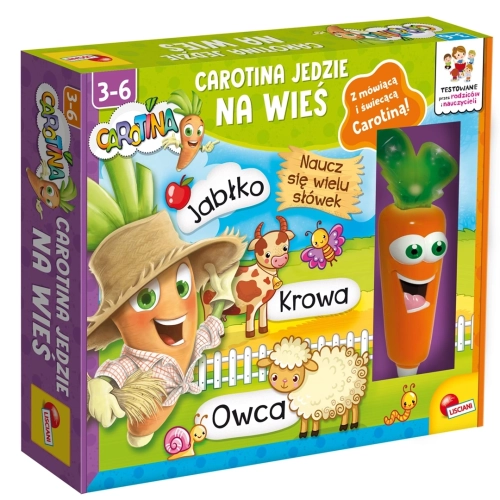 Interaktywna gra edukacyjna Lisciani Carotina Jedzie na Wieś dla dzieci 3+