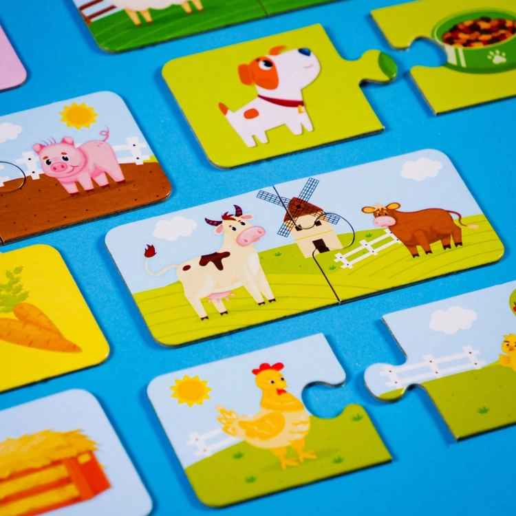 Plakat edukacyjny z grą logiczną i zagadkami do rozwiązania dla dzieci