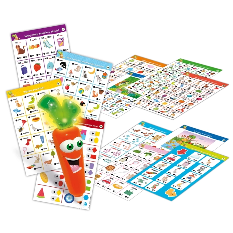 Interaktywna gra edukacyjna Lisciani Carotina 1000 Pytań dla dzieci 3+