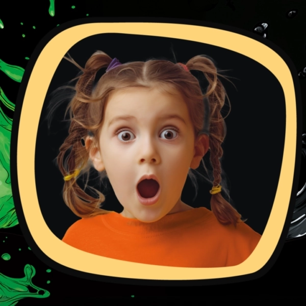 Jiggly Slime Fluo Glow pomarańczowy – idealny prezent dla dzieci powyżej 6 lat.