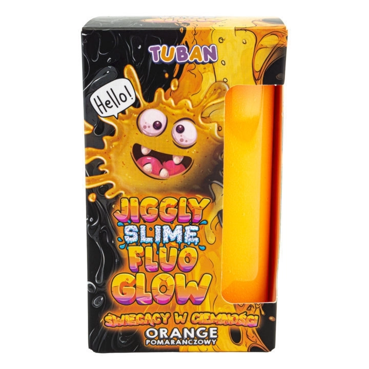 Masa plastyczna Jiggly Slime Fluo Glow 430 g – idealna do zabawy sensorycznej.