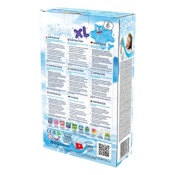 Opakowanie zestawu DIY Tuban Slime Chmurka XL – kreatywny prezent dla dzieci