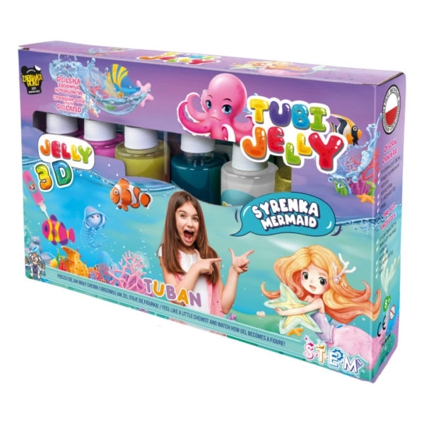 tubi jelly syrenka tuban 3d zestaw kreatywny dla dzieci
