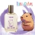 Perfumy Tubi Glam Good Mood z ilustracją chomika na tle fioletowego wiru i napisem Tubi Glam.